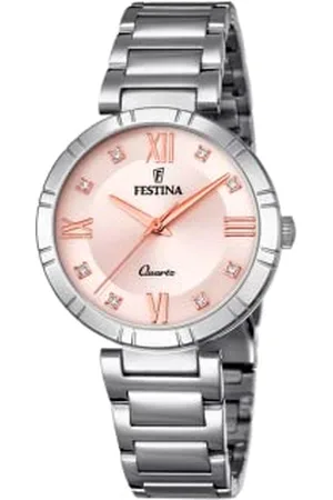 Festina Damski analogowy zegarek kwarcowy z bransoletką ze stali szlachetnej F16936/C