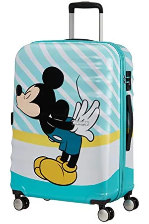 American Tourister American Tourist Wavebreaker Disney - Spinner M, Bagaż Dziecięcy, 67 cm, 64 L, Multicolored (Mickey Blue Kiss)