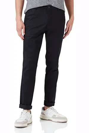 Dockers Oryginalny Chino Skinny Spodnie Męskie, Piękny czarny, 31W / 32L