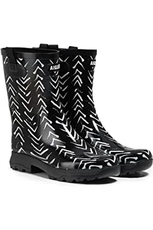 Aigle Eagle Alya Print, damskie buty przeciwdeszczowe, , 38 EU szerokie