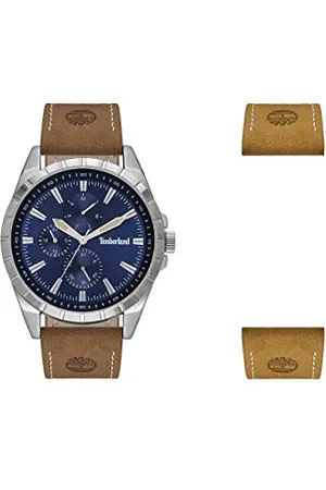 Timberland Męski analogowy zegarek kwarcowy ze skórzaną skórą cielęcą TBL15909JYS.03AS
