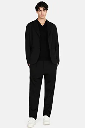 Sisley Męska kurtka 2N5SSW00T Black 100, 38, , 38