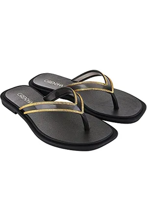 Grendha Damskie CAJU RAST AD, czarne, 40 EU, , 40 EU Schmal