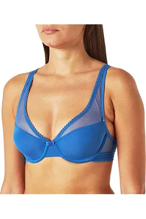 VARIANCE Lingerie Damski biustonosz Secrete Allure Balconette, błękit oceanowy, E