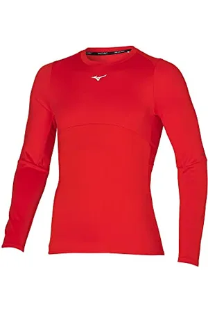 Mizuno Męskie bieganie z długim rękawem BT ognisty czerwony, L