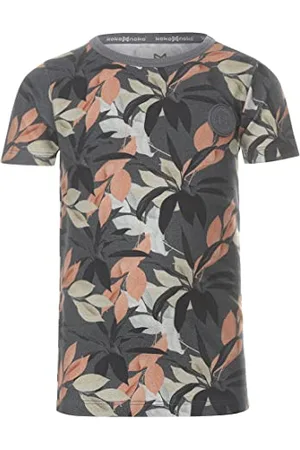Koko T-shirt chłopięcy z nadrukiem ciemnoszary, , 86