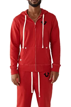 True Religion Bluza męska z kapturem z logo Buddy, XXL