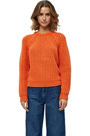 Minus Damski sweter Leka Knit Mandarin Orange, XXL
