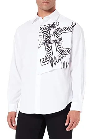 Roberto Cavalli Koszula męska, 100 biała, 54