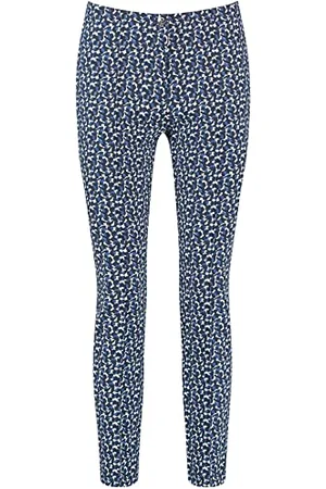 Gerry Weber Edition Spodnie damskie 822051-66609, niebieskie wzory, 38R, , 38