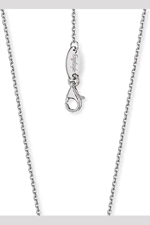 Engelsrufer Damen Anker Halskette aus Sterling Silber rhodiniert - in zwei Längen verstellbar - Karabinerverschluss - Länge: 45cm