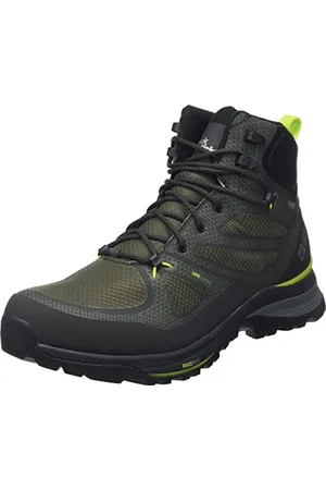 Jack Wolfskin Mężczyźni Force Striker Texapore Mid M Buty Trekkingowe, Lime Dark Green, 43 EU