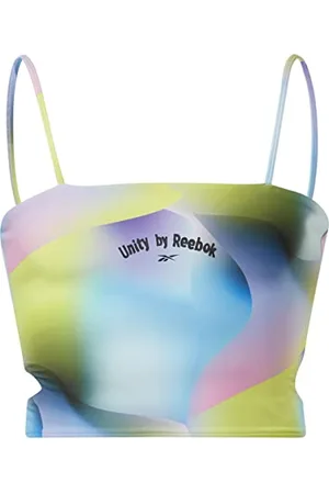Reebok Biustonosz sportowy unisex, kwasowo-żółty, S