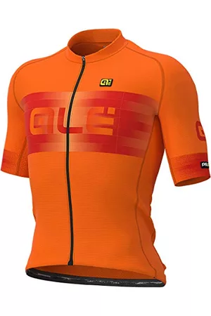 Alé Mężczyzna Sportowe Topy i T-shirty - Męska koszula ze skalatą Scalata Ss Graphics Prr, Pomarańczowy neonowy/czerwony masai, XXL
