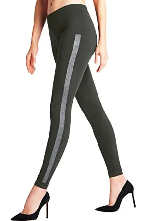 Falke Kobiety Legginsy Clean Intensity W LE Kryjący półprzezroczyste z wzorem 1 Para, , S