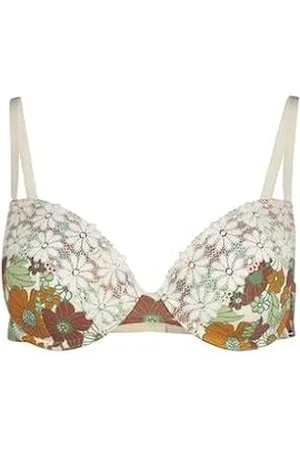 Skiny Damski bawełniany biustonosz koronkowy, Garden Flowers, regularny, , 75C