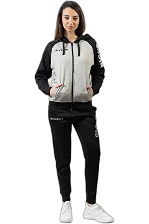 Givova Mężczyźni Lf33-4310-2XL Kombinezon, jasnoszary melanż/czarny, XXL, Jasnoszary melacyjny/czarny, XXL, , XXL