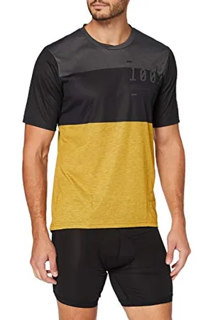 100% Koszulka z krótkim rękawem All Mountain-Jersey Airmatic czarna/mustard, , S/M