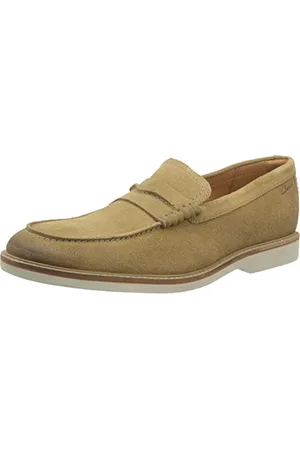 Clarks Męskie klapki Atticus LTSlipper, Dark Sand Suede, 43 EU, , 43 EU