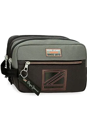 Pepe Jeans Cody Neceser Dwie komory adaptacyjne 22x10x9 cms Poliester , , Neceser Dos Compartimentos Adaptable, regulowana kosmetyczka dwukomorowa