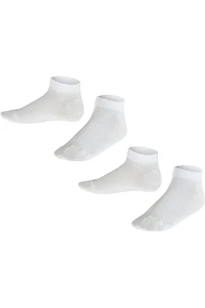 Falke Uniseks - dzieci Skarpety do trampek Happy Double Pack K Sn Bawełna krótkie jednokolorowe 2 Pak, , 27-30