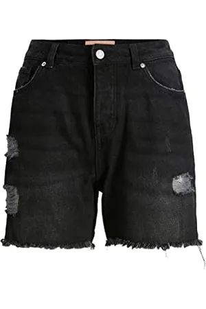 JACK & JONES Jack&JONES JXMICA STR HW AKM5 B SN szorty damskie, czarne denim, rozmiar XS