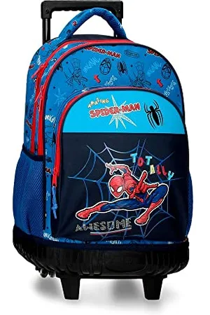 Marvel Spiderman Totally Awesome Plecak Compact 2 koła 30,24L 32x45x21 cms Poliester, , Mochila Compact 2 Ruedas, Kompaktowy plecak 2 koła