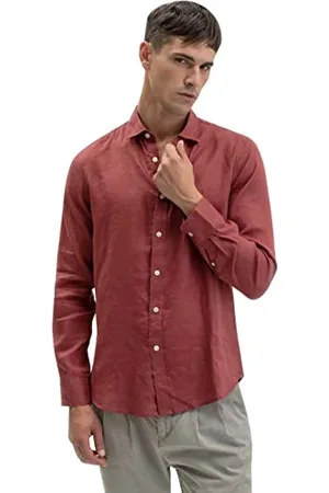 GIANNI LUPO Męska bluzka GL7619S, Rosso India, XXXL