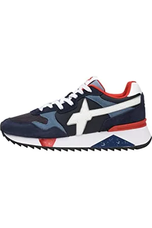 W6YZ Yak-M.-Sneaker ze skóry wegańskiej i tkaniny technicznej, niebieski, 45 EU