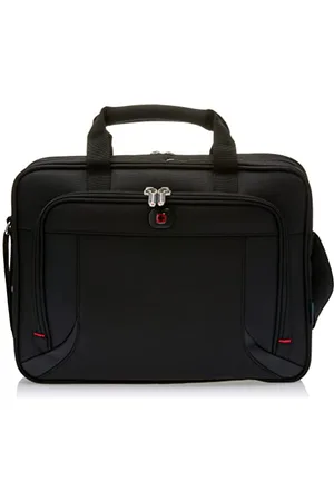 Wenger Torby - 600649 PROSPECTUS 16 Inch Laptop Briefcase, Padded Laptop Compartment with iPad/Tablet/eReader Pocket in Black (15 Litre)