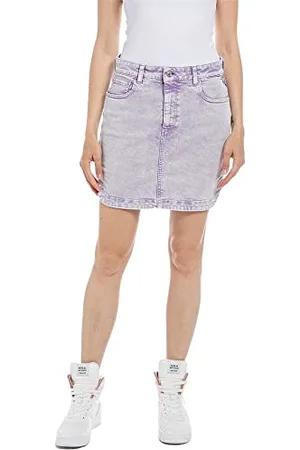 Replay Damska spódnica W9902, 006 Light Purple, 27