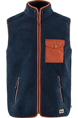 Fjällräven FJALLRAVEN Vardag Kamizelka Polarowa M Kamizelka, Granatowo-Jesienny Liść, M Mężczyźni, , M