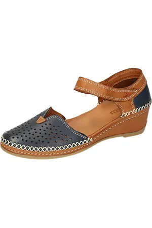 Manitu Damskie sandały 910156-05, niebieskie, rozmiar 40 EU, , 40 EU