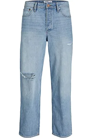 JACK & JONES Męskie dżinsy JJIEDDIE JJORYGINALNE AM 440, niebieskie dżinsy, 34/34, , 34W / 34L