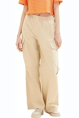 TOM TAILOR Damskie spodnie cargo Straight Fit, , XL