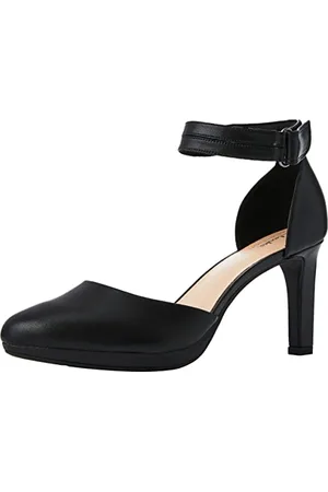 Clarks Ambyr Skip Pump, Black Leather, 39 EU, , 39 eu