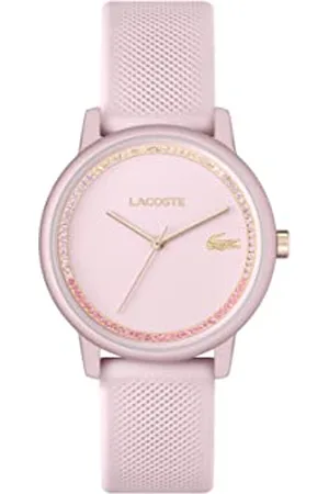 Lacoste Analogowy Zegarek Kwarcowy dla Kobiet z Różową Bransoletą Silikonową, 2001289