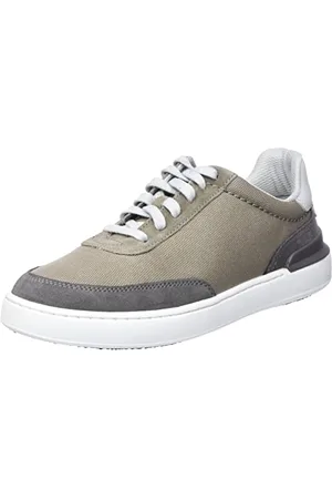 Clarks Męskie buty sportowe CourtLite Tor, szare płótno, 46 EU, , 46 EU