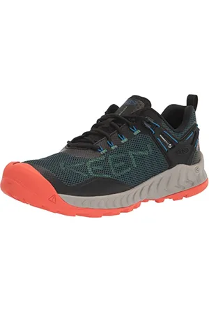 Keen Męskie wodoodporne buty trekkingowe Nxis Evo, Sea Moss Scarlet Ibis, 42 EU