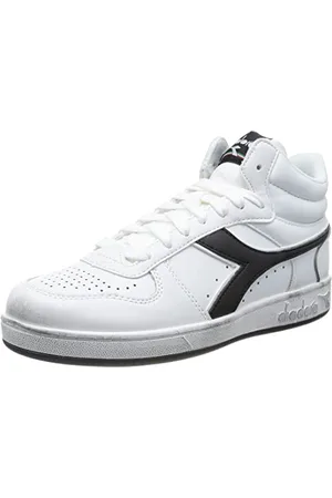 Diadora Magic Basket PółIcona, buty gimnastyczne mieszane, białe czarne białe, 36 EU, , 36 EU