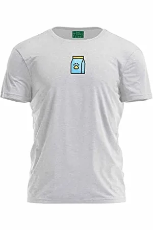 Bona Basics Nadruk Cyfrowy, Koszulka Basic dla Mężczyzn, 70% Bawełna, 30% Poliester, , Casualowy, Bluzki dla Mężczyzn, Rozmiar: XL, , XL
