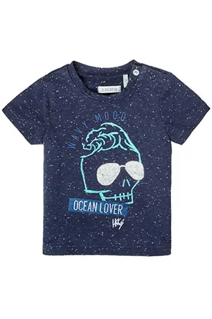 IKKS Niemowlęta herbata Navy Tête Mort Portant des Lunettes De Soleil T-Shirt, , 6 Miesiące