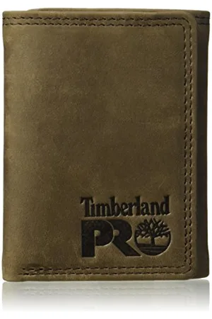 Timberland Męski skórzany portfel RFID potrójnie składany z okienkiem identyfikacyjnym, , Rozmiar uniwersalny