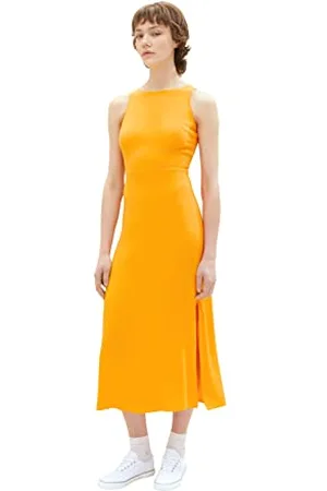 TOM TAILOR Sukienka damska 1036606, 31684-Bright Mango Orange, XS, , XS
