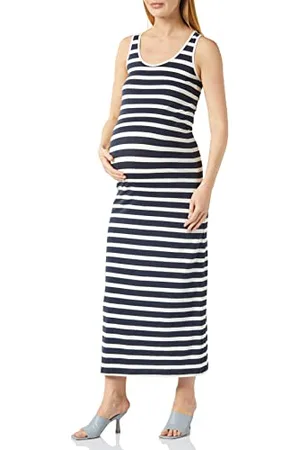 Mama;licious Damska sukienka MLMIA Y/D S/L JRS Maxi Dress E. A. Sukienka maxi, , S, , S