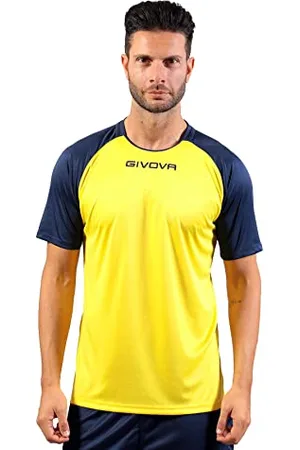 Givova Męska tunika Mac03-0704-3xs do karmienia, żółta/niebieska, XXX-Small