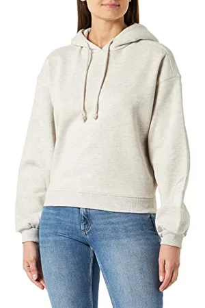 Dr Denim Damska bluza z kapturem Estrid z kapturem, płatki owsiane melange, M