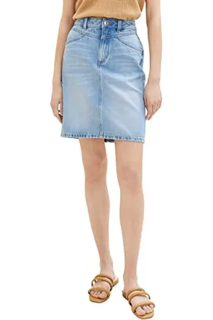 TOM TAILOR Damska spódnica 1036674, 10151-Light Stone Bright Blue Denim, 32, , 32