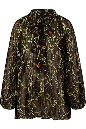 Apart ApartFashion Damska bluzka oversized, czarna, wielokolorowa, normalna, , 34