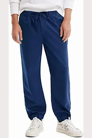 Desigual Męskie Roy 5000 granatowe spodnie casualowe, niebieskie, rozmiar 36, , 36